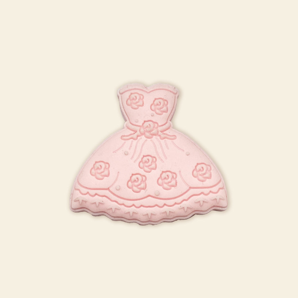 Wholesale 10pcs Princess Dress Silicone Focal Beads
